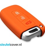 Autosleutel Hoesje geschikt voor Hyundai - SleutelCover - Silicone Autosleutel Cover - Sleutelhoesje Oranje