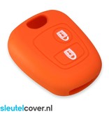 Autosleutel Hoesje geschikt voor Citroën - SleutelCover - Silicone Autosleutel Cover - Sleutelhoesje Oranje