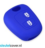 Autosleutel Hoesje geschikt voor Citroën - SleutelCover - Silicone Autosleutel Cover - Sleutelhoesje Blauw