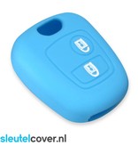 Autosleutel Hoesje geschikt voor Citroën - SleutelCover - Silicone Autosleutel Cover - Sleutelhoesje Lichtblauw