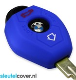 Autosleutel Hoesje geschikt voor BMW - SleutelCover - Silicone Autosleutel Cover - Sleutelhoesje Blauw