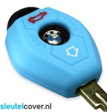 Autosleutel Hoesje geschikt voor BMW - SleutelCover - Silicone Autosleutel Cover - Sleutelhoesje Lichtblauw