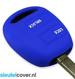 Autosleutel Hoesje geschikt voor Toyota - SleutelCover - Silicone Autosleutel Cover - Sleutelhoesje Blauw