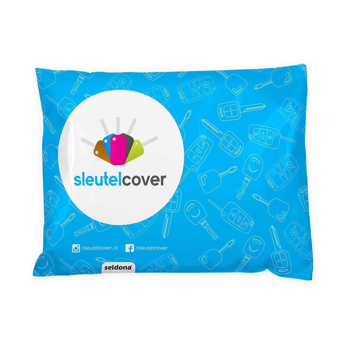 Autosleutel Hoesje geschikt voor Seat - SleutelCover - Silicone Autosleutel Cover - Sleutelhoesje Lichtblauw