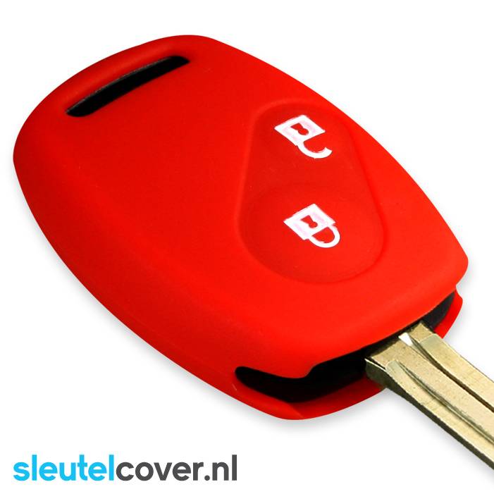 Honda SleutelCover - Rood / Silicone sleutelhoesje / beschermhoesje autosleutel