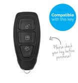 Autosleutel Hoesje geschikt voor Ford - SleutelCover - Silicone Autosleutel Cover - Sleutelhoesje Zwart