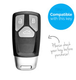 Audi SleutelCover - Paars / Silicone sleutelhoesje / beschermhoesje autosleutel