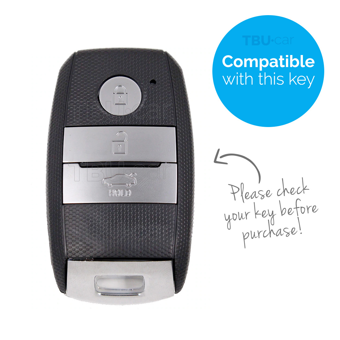 Autosleutel Hoesje geschikt voor Kia - SleutelCover - TPU Autosleutel Cover - Sleutelhoesje Chrome / Hoogglans Zilver