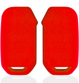 Autosleutel Hoesje geschikt voor Kia - SleutelCover - Silicone Autosleutel Cover - Sleutelhoesje Rood