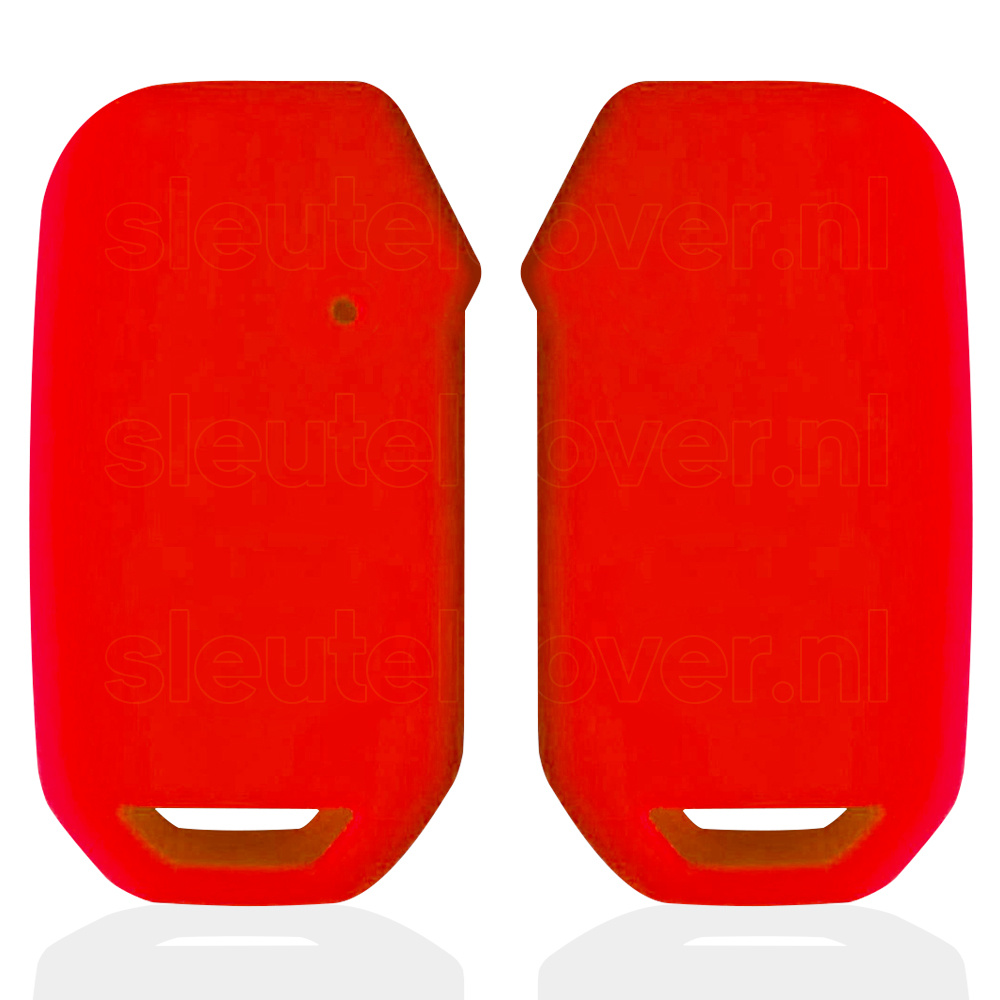 Autosleutel Hoesje geschikt voor Kia - SleutelCover - Silicone Autosleutel Cover - Sleutelhoesje Rood