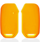 Autosleutel Hoesje geschikt voor Kia - SleutelCover - Silicone Autosleutel Cover - Sleutelhoesje Oranje