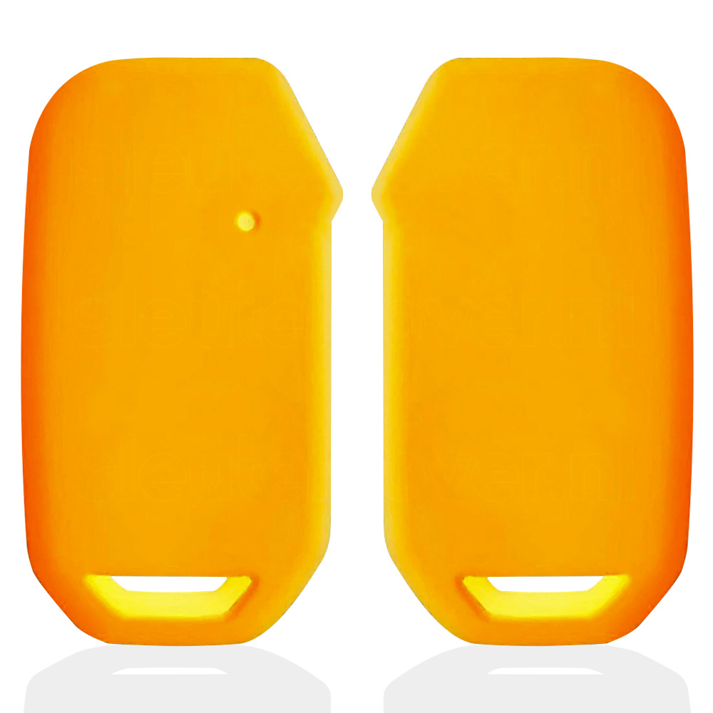 Autosleutel Hoesje geschikt voor Kia - SleutelCover - Silicone Autosleutel Cover - Sleutelhoesje Oranje