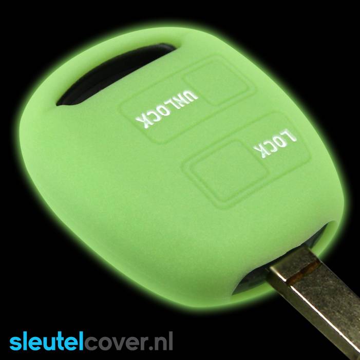 Autosleutel Hoesje geschikt voor Lexus - SleutelCover - Silicone Autosleutel Cover - Sleutelhoesje Glow in the dark / Lichtgevend