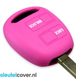 Autosleutel Hoesje geschikt voor Lexus - SleutelCover - Silicone Autosleutel Cover - Sleutelhoesje Roze