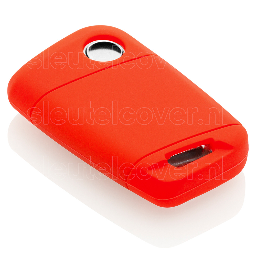 Autosleutel Hoesje geschikt voor Volkswagen / VW - SleutelCover - Silicone Autosleutel Cover - Sleutelhoesje Rood