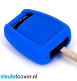 Autosleutel Hoesje geschikt voor Opel - SleutelCover - Silicone Autosleutel Cover - Sleutelhoesje Blauw