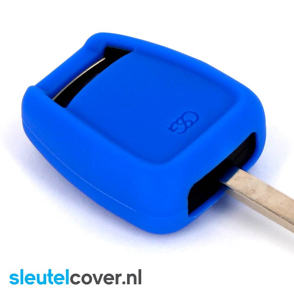 Autosleutel Hoesje geschikt voor Opel - SleutelCover - Silicone Autosleutel Cover - Sleutelhoesje Blauw