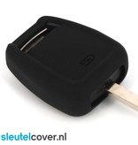 Autosleutel Hoesje geschikt voor Opel - SleutelCover - Silicone Autosleutel Cover - Sleutelhoesje Zwart