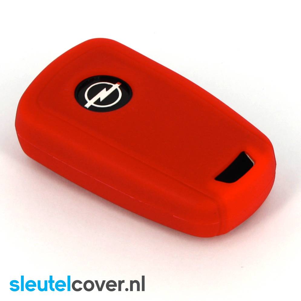 Autosleutel Hoesje geschikt voor Opel - SleutelCover - Silicone Autosleutel Cover - Sleutelhoesje Rood