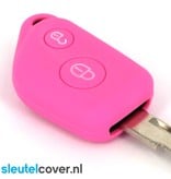 Autosleutel Hoesje geschikt voor Peugeot - SleutelCover - Silicone Autosleutel Cover - Sleutelhoesje Roze