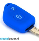 Autosleutel Hoesje geschikt voor Peugeot - SleutelCover - Silicone Autosleutel Cover - Sleutelhoesje Blauw