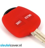 Autosleutel Hoesje geschikt voor Mitsubishi - SleutelCover - Silicone Autosleutel Cover - Sleutelhoesje Rood
