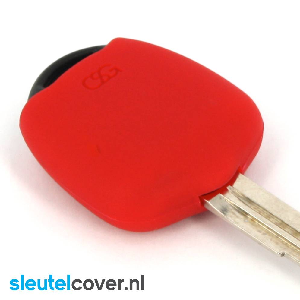 Autosleutel Hoesje geschikt voor Mitsubishi - SleutelCover - Silicone Autosleutel Cover - Sleutelhoesje Rood