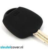 Autosleutel Hoesje geschikt voor Mitsubishi - SleutelCover - Silicone Autosleutel Cover - Sleutelhoesje Zwart