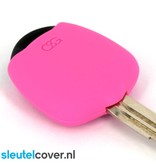 Autosleutel Hoesje geschikt voor Mitsubishi - SleutelCover - Silicone Autosleutel Cover - Sleutelhoesje Roze