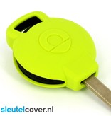 Autosleutel Hoesje geschikt voor Smart - SleutelCover - Silicone Autosleutel Cover - Sleutelhoesje Lime groen