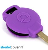 Autosleutel Hoesje geschikt voor Smart - SleutelCover - Silicone Autosleutel Cover - Sleutelhoesje Paars