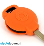 Autosleutel Hoesje geschikt voor Smart - SleutelCover - Silicone Autosleutel Cover - Sleutelhoesje Oranje