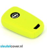 Autosleutel Hoesje geschikt voor Opel - SleutelCover - Silicone Autosleutel Cover - Sleutelhoesje Lime groen