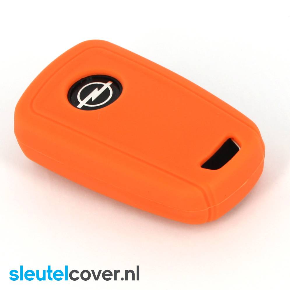 Opel SleutelCover - Oranje / Silicone sleutelhoesje / beschermhoesje autosleutel