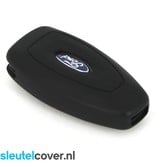 Autosleutel Hoesje geschikt voor Ford - SleutelCover - Silicone Autosleutel Cover - Sleutelhoesje Zwart