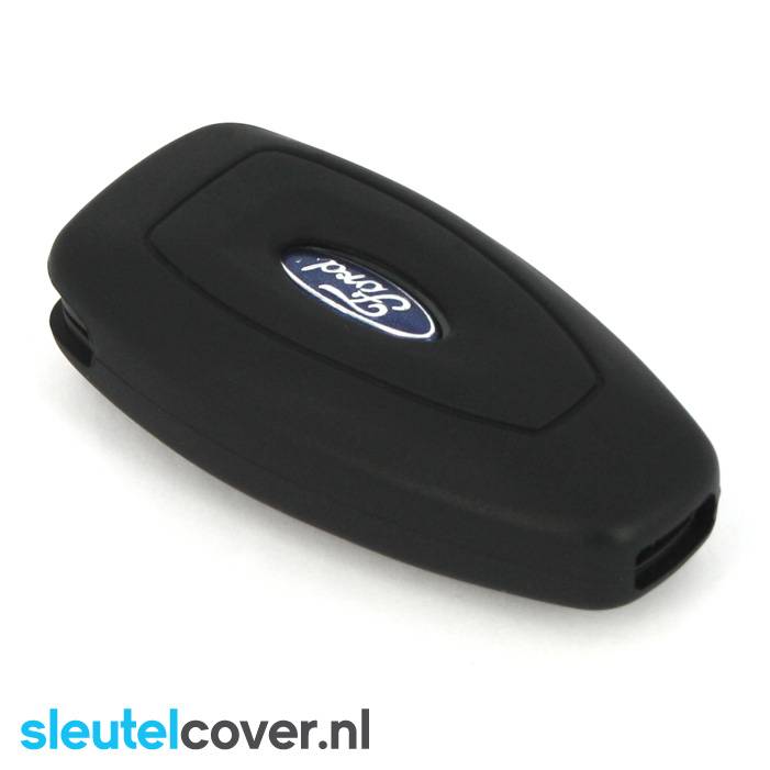 Autosleutel Hoesje geschikt voor Ford - SleutelCover - Silicone Autosleutel Cover - Sleutelhoesje Zwart