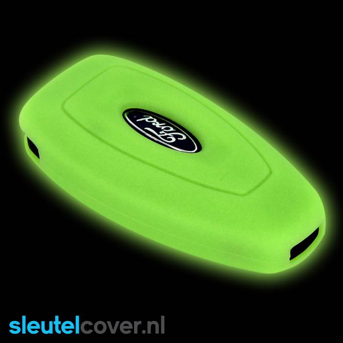 Ford SleutelCover - Glow in the dark / Silicone sleutelhoesje / beschermhoesje autosleutel