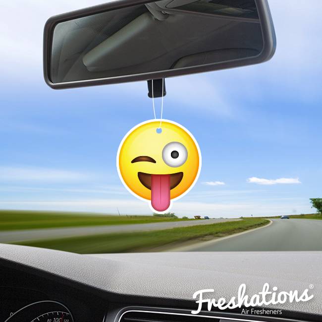 Freshations auto luchtverfrisser | Emoticon - Funny tongue | Citrus
