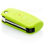 Autosleutel Hoesje geschikt voor Ford - SleutelCover - Silicone Autosleutel Cover - Sleutelhoesje Lime groen