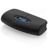 Autosleutel Hoesje geschikt voor Ford - SleutelCover - Silicone Autosleutel Cover - Sleutelhoesje Zwart