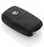 Autosleutel Hoesje geschikt voor Volkswagen / VW - SleutelCover - Silicone Autosleutel Cover - Sleutelhoesje Zwart