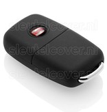Autosleutel Hoesje geschikt voor Seat - SleutelCover - Silicone Autosleutel Cover - Sleutelhoesje Zwart