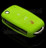 Autosleutel Hoesje geschikt voor Skoda - SleutelCover - Silicone Autosleutel Cover - Sleutelhoesje Glow in the dark / Lichtgevend