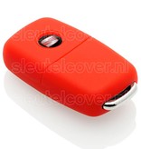 Autosleutel Hoesje geschikt voor Seat - SleutelCover - Silicone Autosleutel Cover - Sleutelhoesje Rood