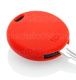 Autosleutel Hoesje geschikt voor Smart - SleutelCover - Silicone Autosleutel Cover - Sleutelhoesje Rood