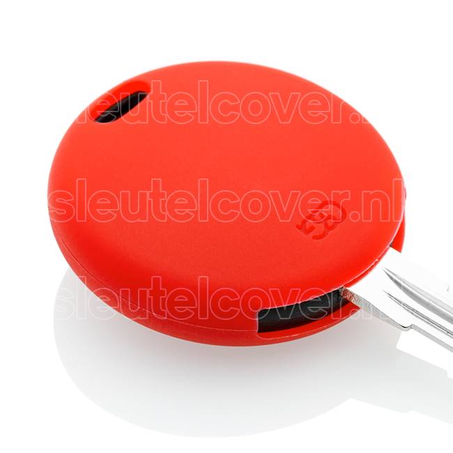 Autosleutel Hoesje geschikt voor Smart - SleutelCover - Silicone Autosleutel Cover - Sleutelhoesje Rood