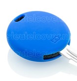 Autosleutel Hoesje geschikt voor Smart - SleutelCover - Silicone Autosleutel Cover - Sleutelhoesje Blauw