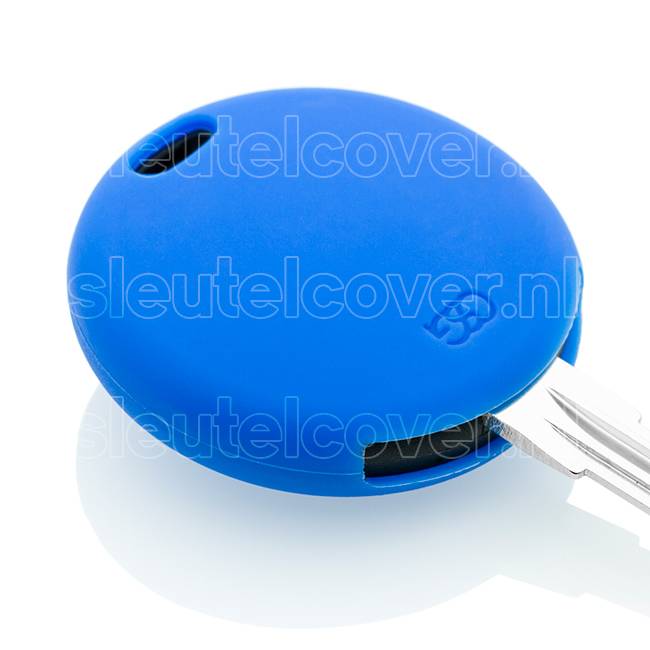Autosleutel Hoesje geschikt voor Smart - SleutelCover - Silicone Autosleutel Cover - Sleutelhoesje Blauw