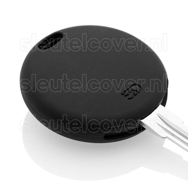 Autosleutel Hoesje geschikt voor Smart - SleutelCover - Silicone Autosleutel Cover - Sleutelhoesje Zwart