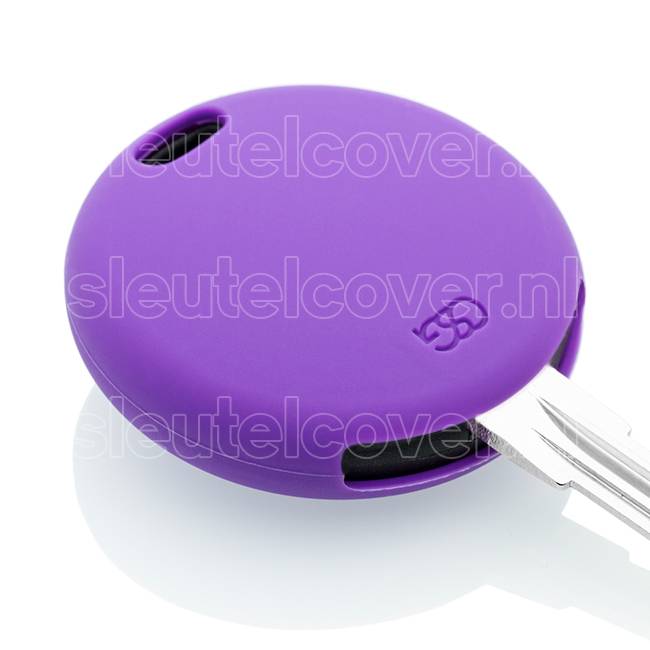 Autosleutel Hoesje geschikt voor Smart - SleutelCover - Silicone Autosleutel Cover - Sleutelhoesje Paars